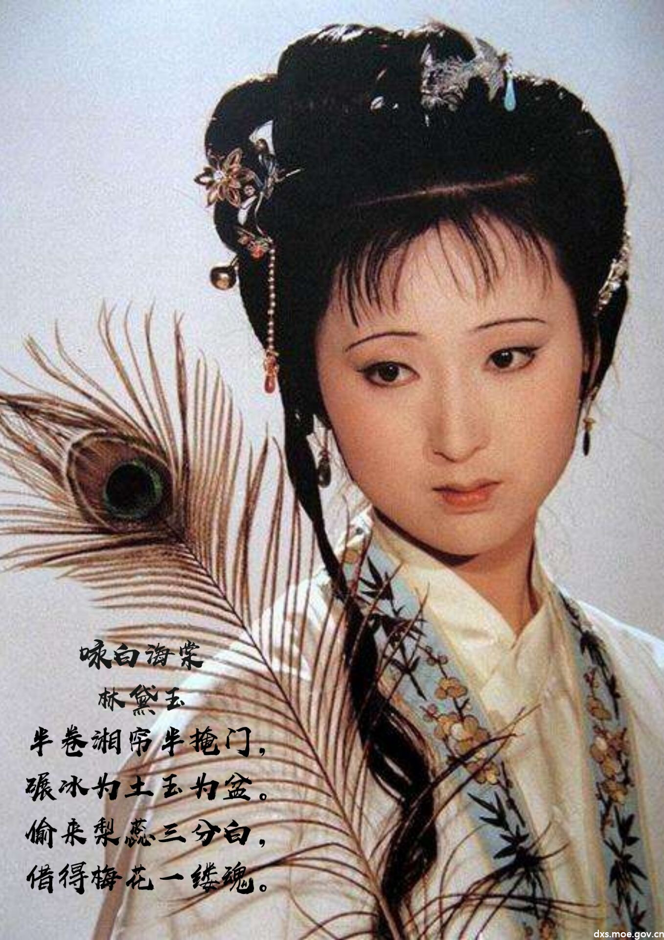 偷来梨蕊三分白,借得梅花一缕魂.——林黛玉《咏白海棠》.jpg